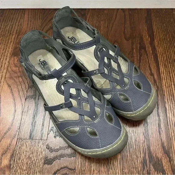 JBU by JAMBU Blue Mary Jane Sydney Strappy Sandals Shoes Women’s Size 10 - Picture 1 of 16